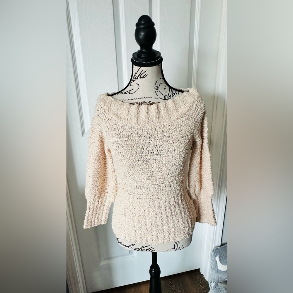 Off-the-Shoulder Knit Sweater Top - Picture 3 of 8